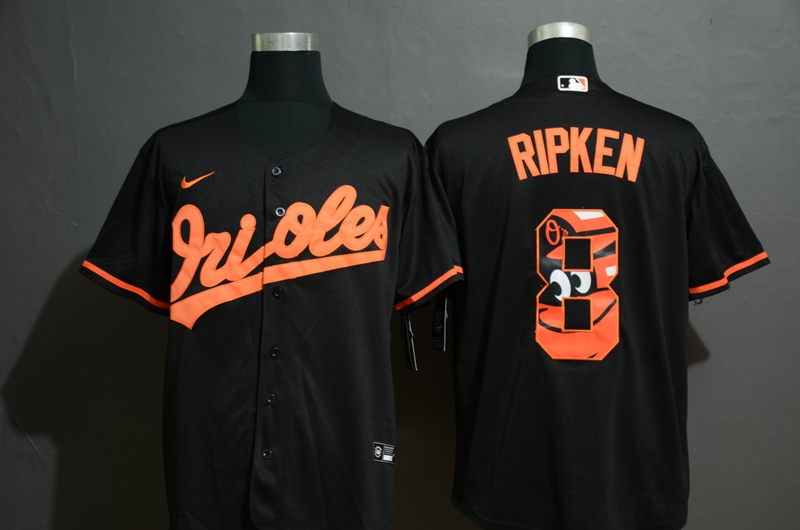Men Baltimore Orioles 8 Ripken black Nike MLB Jersey